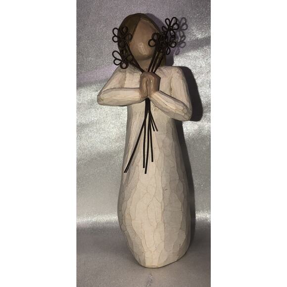 Willow Tree Figure Friendship Holding Flowers Figurine Vintage - Picture 1 of 6